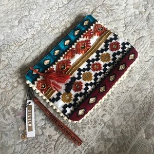 NWT Steve Madden Beaded Clutch